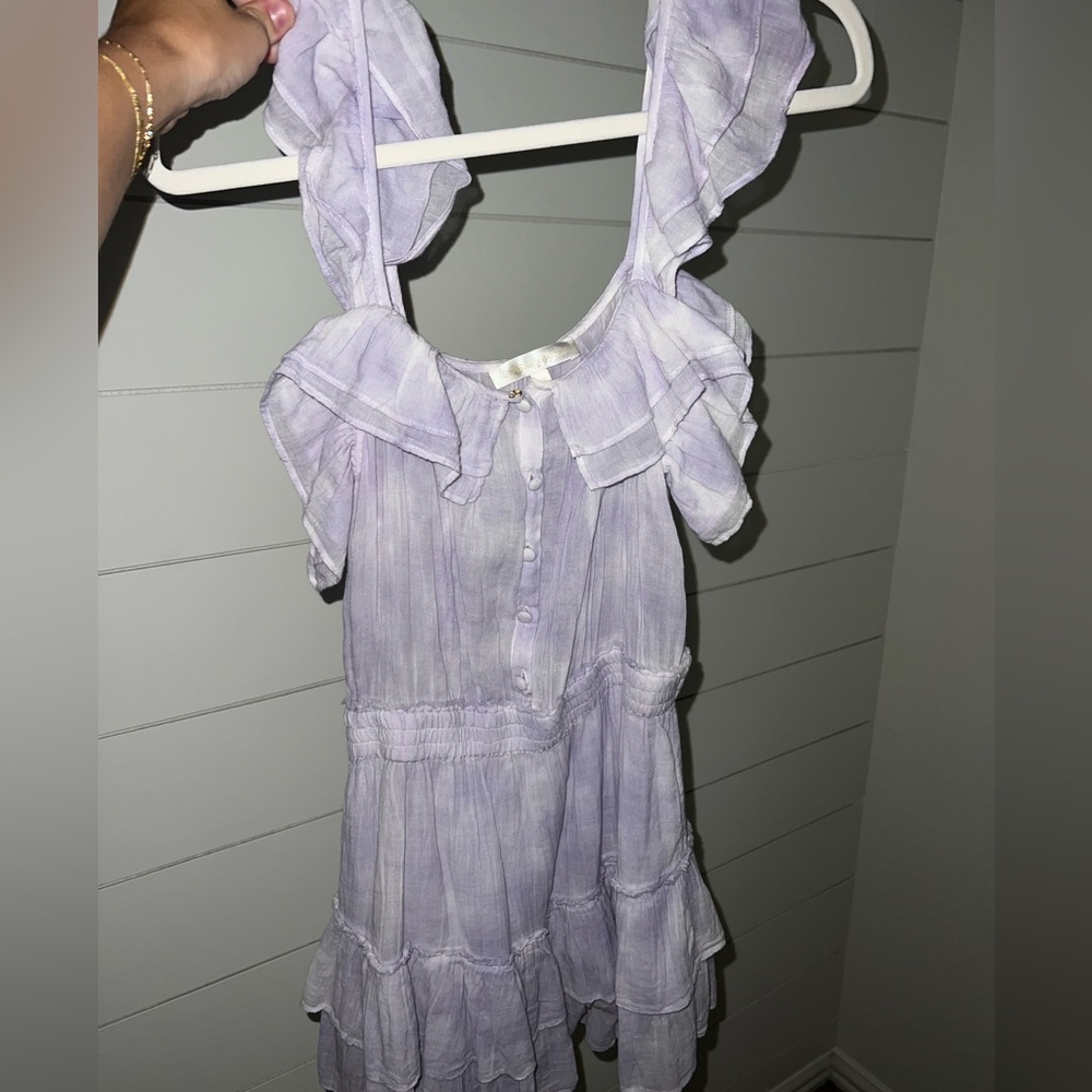 Love Shack Fancy tie die mini dress